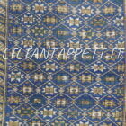 antico tappeto caucasico shirvan in lana 148x121 cm fondo azzurro