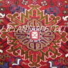 tappeto fondoletto persiano gharaje fondo rosso 210x74 cm lana su cotone