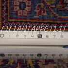 tappeto persiano keshan preghiera antico da salotto lana su cotone fondo avorio 215x130 cm