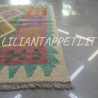 piccolo kilim afghano annodato a mano in lana 120x82 cm