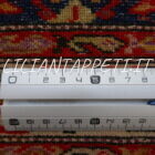tappeto persiano malayer mishan antico color rosso arancio lana su cotone 195x114 cm