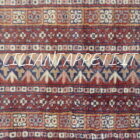 tappeto pakistano kashmir lana su cotone usato 183X124 cm color crema, giallo paglierino