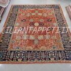 tappeto orientale ziegler ferahan floreale fondo rosso mattone da salotto in lana su cotone 327x273 cm