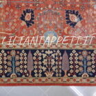 tappeto orientale ziegler ferahan floreale fondo rosso mattone da salotto in lana su cotone 327x273 cm