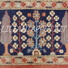 tappeto orientale ziegler ferahan floreale fondo rosso mattone da salotto in lana su cotone 327x273 cm