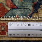 tappeto orientale ziegler ferahan floreale fondo rosso mattone da salotto in lana su cotone 327x273 cm