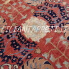 tappeto orientale ziegler ferahan floreale fondo rosso mattone da salotto in lana su cotone 327x273 cm
