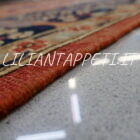 tappeto orientale ziegler ferahan floreale fondo rosso mattone da salotto in lana su cotone 327x273 cm