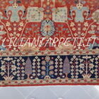 tappeto orientale ziegler ferahan floreale fondo rosso mattone da salotto in lana su cotone 327x273 cm