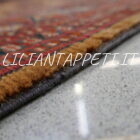 tappeto orientale bukhara russo salor da salotto 335x202 cm fondo color cammello e gul rossi