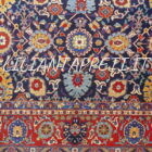 Tappeto ghazvin motivo avshan extrafine persiano annodato a mano in lana su cotone 388x305 cm