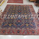 Tappeto ghazvin motivo avshan extrafine persiano annodato a mano in lana su cotone 388x305 cm