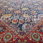 Tappeto ghazvin motivo avshan extrafine persiano annodato a mano in lana su cotone 388x305 cm