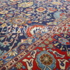 Tappeto ghazvin motivo avshan extrafine persiano annodato a mano in lana su cotone 388x305 cm