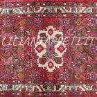 Tappeto persiano passatoia hamadan hosseinabad rossa lunga 276x77 cm