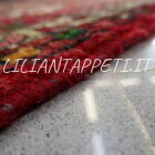 Tappeto persiano passatoia hamadan hosseinabad rossa lunga 276x77 cm