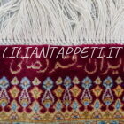 tappeto persiano kum tutto seta extrafine fondo avorio firmato 400x292 cm