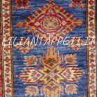 passatoia fondoletto orientale kazak fondo blu 178x62 cm