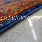 passatoia fondoletto orientale kazak fondo blu 178x62 cm