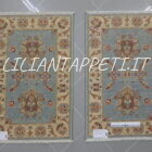 scendiletti orientali ziegler color azzurro in lana circa 90x60 cm