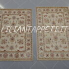 coppia scendiletti orientali ziegler color avorio per camera da letto circa 120x80 cm
