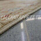 coppia scendiletti orientali ziegler color avorio per camera da letto circa 120x80 cm