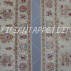 coppia scendiletti orientali ziegler color avorio per camera da letto circa 120x80 cm