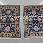 coppia scendiletti orientali ziegler color blu per camera da letto circa 120x80 cm