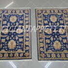 coppia scendiletti orientali ziegler color blu per camera da letto circa 120x80 cm