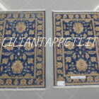 coppia scendiletti orientali ziegler color blu per camera da letto circa 120x80 cm