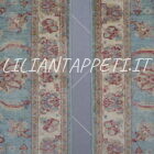 scendiletti orientali ziegler color azzurro in lana circa 120x80 cm