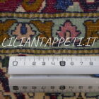 tappeto indiano agra fondo vinaccio misto seta e lana 179x122 cm
