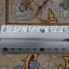 tappeto Isfahan persiano Misto Seta Extrafine fondo avorio 163x114 cm