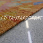 passatoia fondoletto kilim afghano da corridoio multicolore 153x51 cm