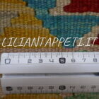 passatoia fondoletto kilim afghano da corridoio multicolore 153x51 cm