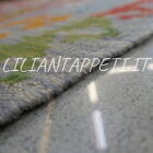 kilim afghano da salotto multicolore in lana 195x158 cm