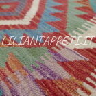 passatoia fondoletto kilim afghano da corridoio multicolore 201x68 cm in lana