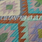 passatoia fondoletto kilim afghano da corridoio multicolore 195x68 cm in lana