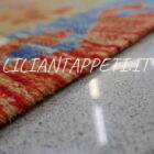 kilim afghano da salotto multicolore in lana 200x150 cm