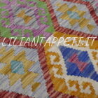 kilim afghano quadrato da ingresso 158x155 cm in lana