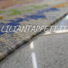 kilim afghano quadrato da ingresso 158x155 cm in lana