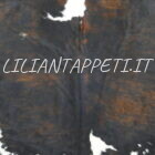 autentica pelle di mucca 223x203 cm color marrone nero avorio