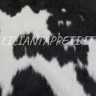 autentica pelle di mucca 223x203 cm color marrone nero avorio
