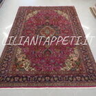 tappeto persiano tabriz 50 raj fondo rosso 298x197 cm