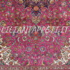 tappeto persiano tabriz 50 raj fondo rosso 298x197 cm