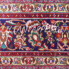 tappeto persiano tabriz 50 raj fondo rosso 298x197 cm