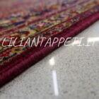 tappeto persiano tabriz 50 raj fondo rosso 298x197 cm