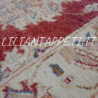 scendiletti orientali ziegler color rosso circa 90x60 cm