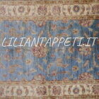 fondoletto passatoia ziegler fondo azzurro da camera da letto 171x88 cm in lana su cotone
