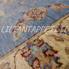 scendiletti orientali ziegler color azzurro in lana circa 90x60 cm